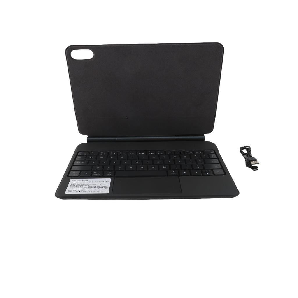 Backlit Keyboard Case Fit for 10 11 Tablet PU PC Microfiber Magnetic Wireless Keyboard Tablet Cover