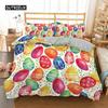 Egg Duvet Cover Set Easter Eggs Cartoon Childish Style Twin Bedding Set Kids Teens Double Queen King Size Polyester Quilt Cover