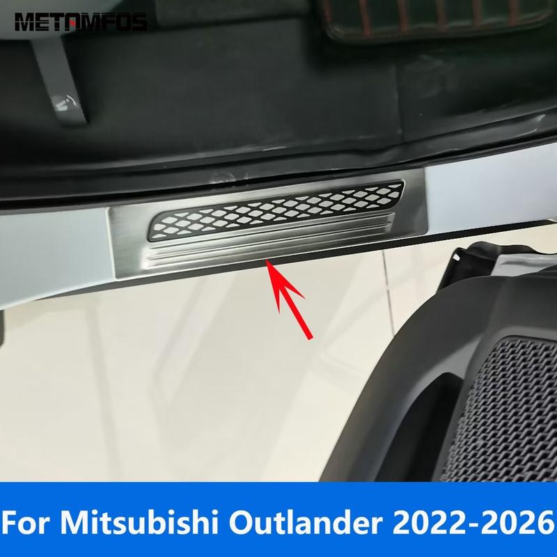 For Mitsubishi Outlander -2025 2026 Stainless Outer Door Sill Scuff Plate Entry Guard Welcome Pedal Accessories Car Styling