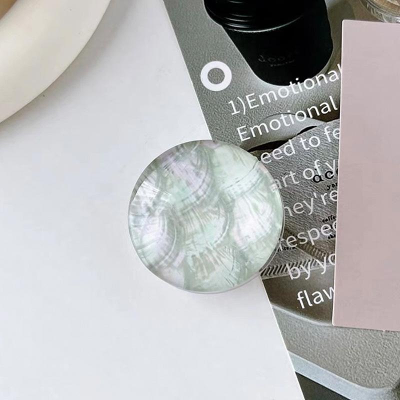 Crystal Ball Glass Wind Mobile Phone Airbag Bracket Magnetic Attraction Removable Watching Drama Chasing Drama Support Frame Love Flower