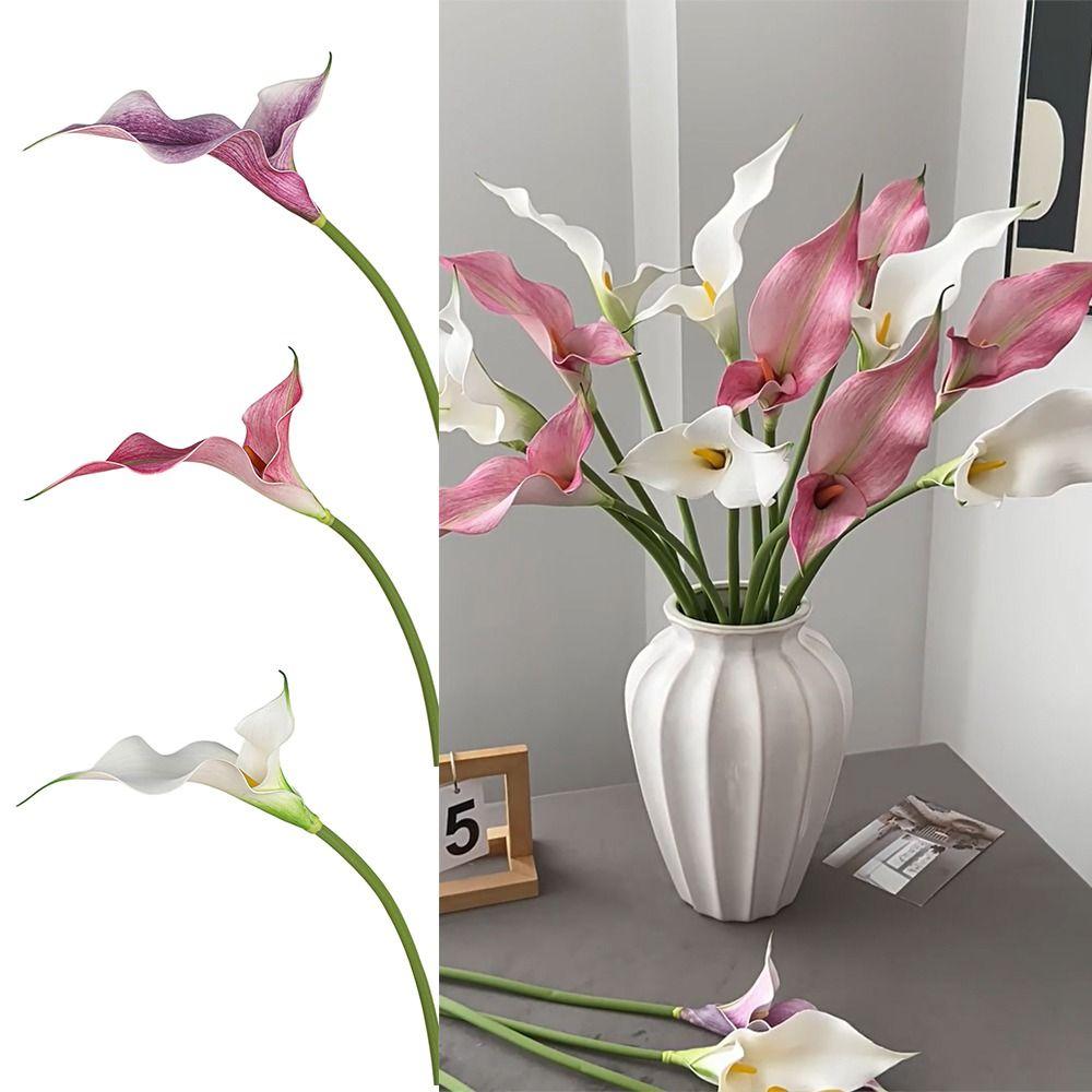 EVA Calla Lilie Künstliche Blumen Real Touch Falsche Blume Simulation Calla Lilie Schreibtischornament