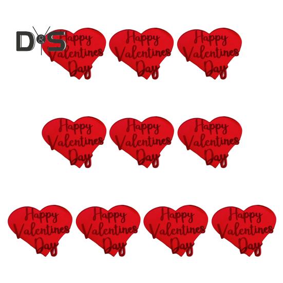 

10 шт. украшений для кексов на День святого Валентина, светоотражающие фигурки для торта, гравированные зеркальные знаки для торта в форме сердца, для свадебной годовщины, помолвки, вечеринки, принадлежностей C