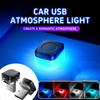 2 szt. Nowe USB Samochodowe Oświetlenie Ambientowe LED Sygnalizacyjne Lampka do Czytania Akcesoria Wnętrza Oświetlenie Nocne