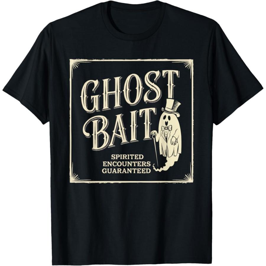 Ghost Bait Paranormal Investigator Ghost Hunting Halloween T-Shirt XXXXXL чёрный