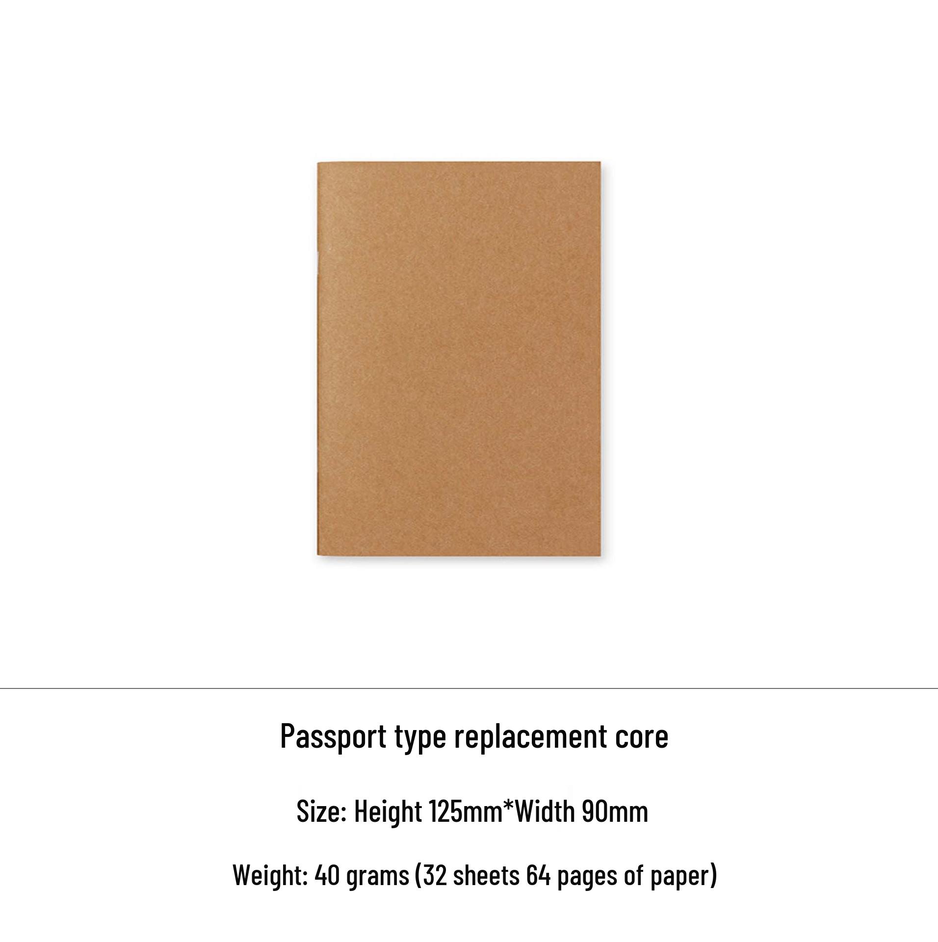 

TN Original Core 100g Inner Page Kraft Paper Planner Notebook Diary Replacement Kraft Paper Blank