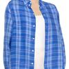 Polo Ralph Lauren SS23 Plaid Color Block Long Sleeve Shirt Women Shirts Blue 211892369-002