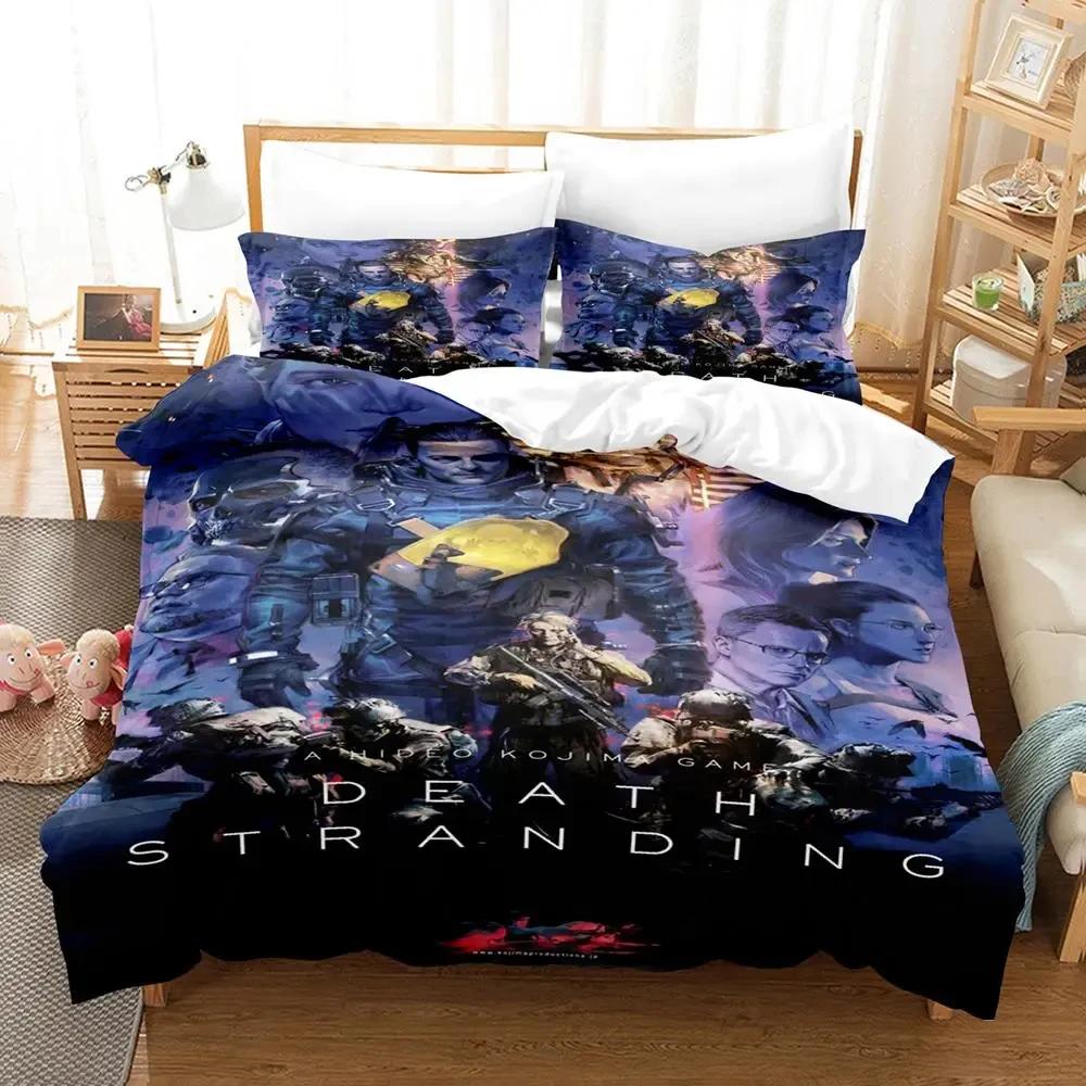 2024 Cartoon Adult Boys 3 Piece Duvet Cover Set 3D Kawaii Bedding Set Duvet Cover Bed Set Quilt Cover Pillowcase