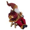 Multicolor Santa Claus Christmas Figurine Decoration Fit for School Christmas Celebration Home Holiday Decoration