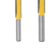 2pcs 3/8 Inch Diameter 2inch & 3inch Height Straight Router Bit Blade Extra Long Cutter