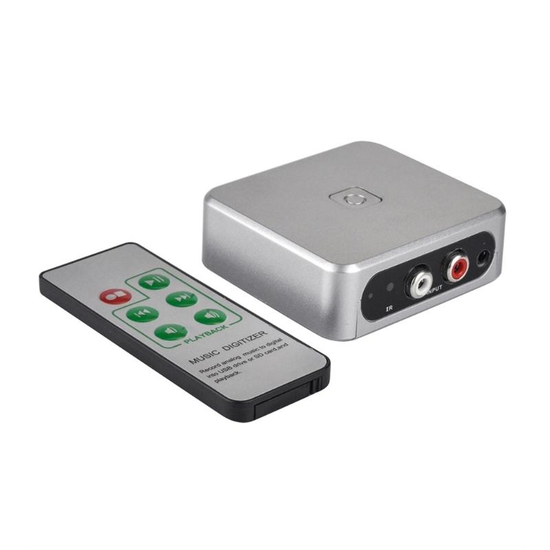 

Цифровой диктофон для записи музыки, устройство для захвата звука, MP3-рекордер-конвертер, поддержка карты памяти, с пультом дистанционного управления 1