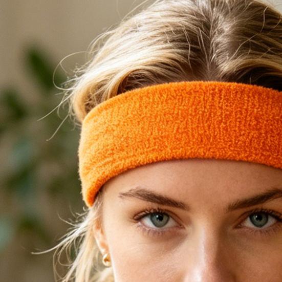 Sports Headband Quick Sweat Absorbing Headband Elastic Anti-Slip Breathable Hairband for Running Tennis Basketball