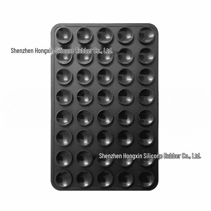 Silicone Suction Cup Holder for Mobile Phones - Square, Single-Sided, Set of 24