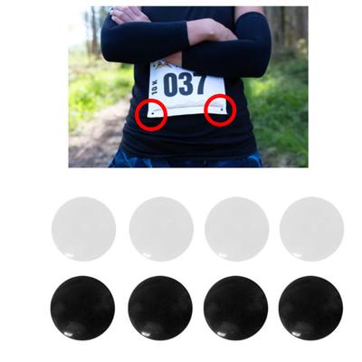 8 Stück Marathon-Startnummernhalter, magnetische Startnummernhalter, Lauf-Fix-Clips, Schnalle zum Laufen, Hüfttaschen, Sport und Outdoor
