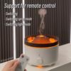 560ml Volcano Flame Air Humidifier Home Electric Essential Oil Aroma Diffuser Jellyfish Smoke Ring Sprayer With Remote Control