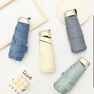 Mini Pocket Women'S Umbrella Male Man Ultralight Rain Sun Girls Anti Portable Folding Parasol Beach