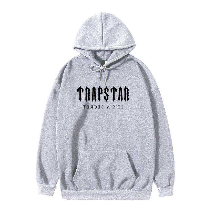Cross-border Trapstar Alphabet Casual Street Youth Cotton Red and Black Printed Fleece Sweatshirt Sweatpants