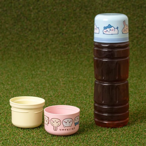 OSK Plastic Bottle Cup Set, 130ml, Set of 2, Chiikawa Blue, CKW BC-20