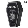 Gothic Jewelry Box Coffin Shaped Multi-Compartment Organizer Trinkets Storage Display Halloween Gift Packaging Box Portable