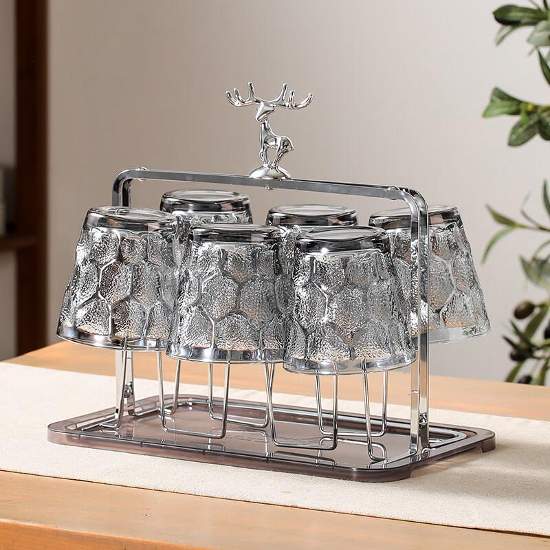 Elk Design Double-Layer Cup Holder with Ashtray