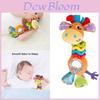 Mummabubba Soft Plush Giraffe Rattle Bell Teether Toy For Babies
