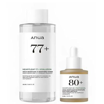 Heartleaf Moisture & Calming Set / Heartleaf 77 Toner 250 Ml + Heartleaf 80 Ampoule 30 Ml