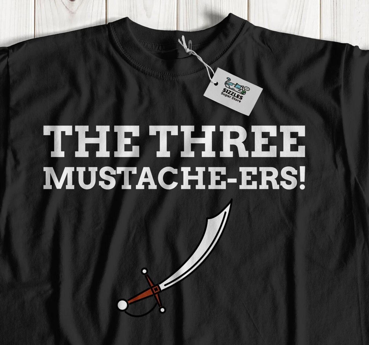 

Three Mustachers! Group Funny Movember T-Shirt Moustache Facial Hair Tees 3XL