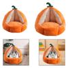 Pumpkin Shaped Cat House Cat Shelter Multifunctional Comfort Removable Cushion