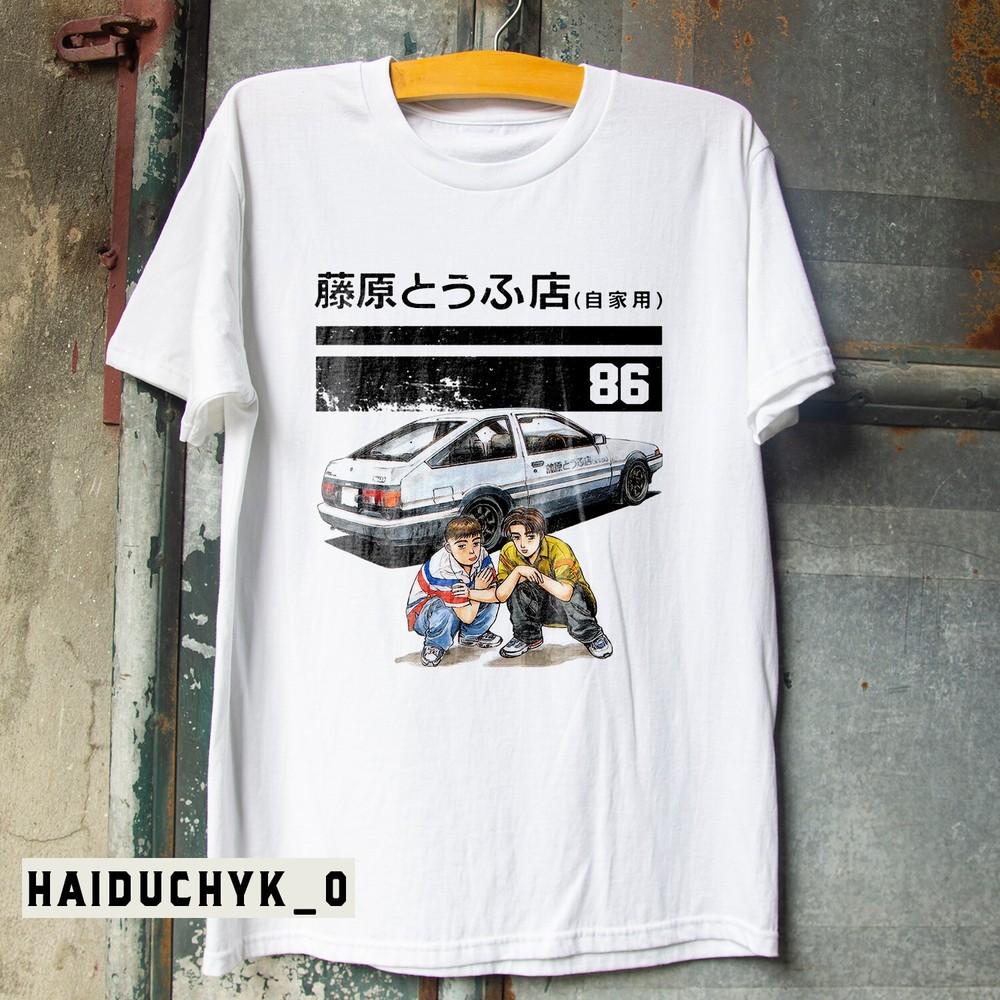 Initial D Itsuki Fujiwara Tofu Unisex Black T-shirt S-5XL Unisex T-Shirt