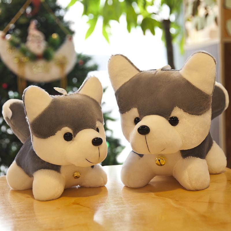 Simulation Husky Cartoon Plush Toy Animal Doll Dog Kid Soothing Gifts Sleep