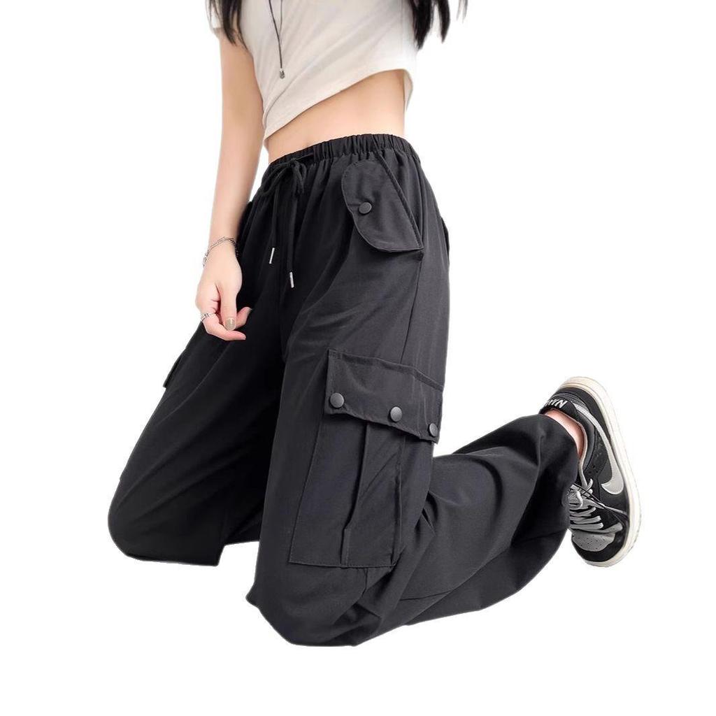 Damen Cargo Hose Rosa: Sommer 2025 Leicht Petite Schnelltrocknend Weitbein Sportlicher Stil