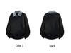 Men's Trendy Faux Two-Piece Lapel Sweater - Autumn/Winter Thickened Velvet Casual Knit Base Layer