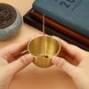 Chinese Style Brass Incense Burner Brass Gourd&9 Holes Incense Holder Incense Plate Ash Catcher Buddhism Supplies Home Decor