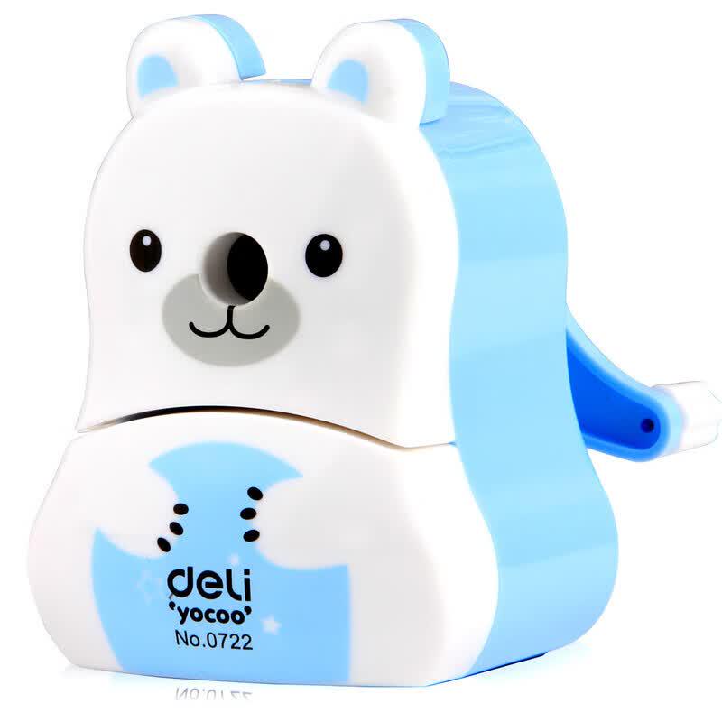Deli 0722 Cute Polar Bear Manual Pencil Sharpener