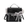 The College's Trendy Autumn Fashion Lace Sweet Schoolbag, Hand-held Double-shoulder Girls' Small Square Bag