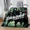 Rock band Tokio Hotel Printed blankets Picnic blanket Flange Warm blanket Home travel blankets bed linings birthday gift