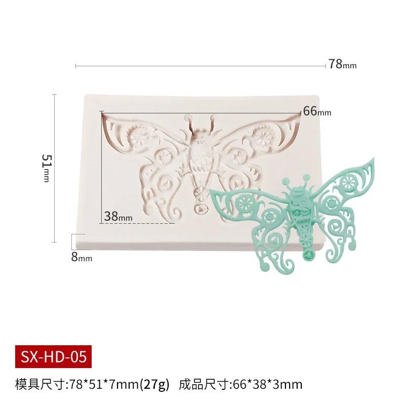 Butterflies Fondant Decoration Mold Cake Chocolate Decoration Mold Diy Baking  Silicone Molds for Baking