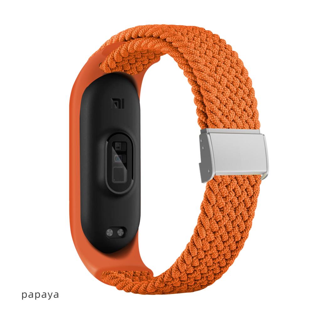 Bracelet for Mi band 10 8 7 6 Strap Elastic adjustable Nylon Braided Miband4 miband 5 correa Wristband for xiaomi Mi band 3 7 9