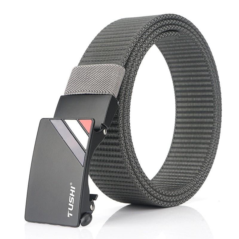 Nylon Belt Men's Canvas Young Students Korean Automatic Buckle