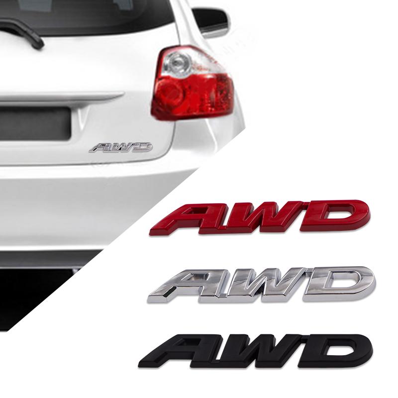 Buy 1 Pcs 3D Metal Car Shape Sticker AWD Logo Emblem Badge 4X4 Logo ...