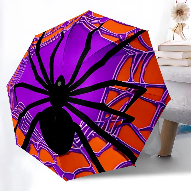 1pc Spider Web Automatic Open/Close Umbrella Compact Folding Umbrella, All-Season Portable Umbrella for Women/Men F1124114