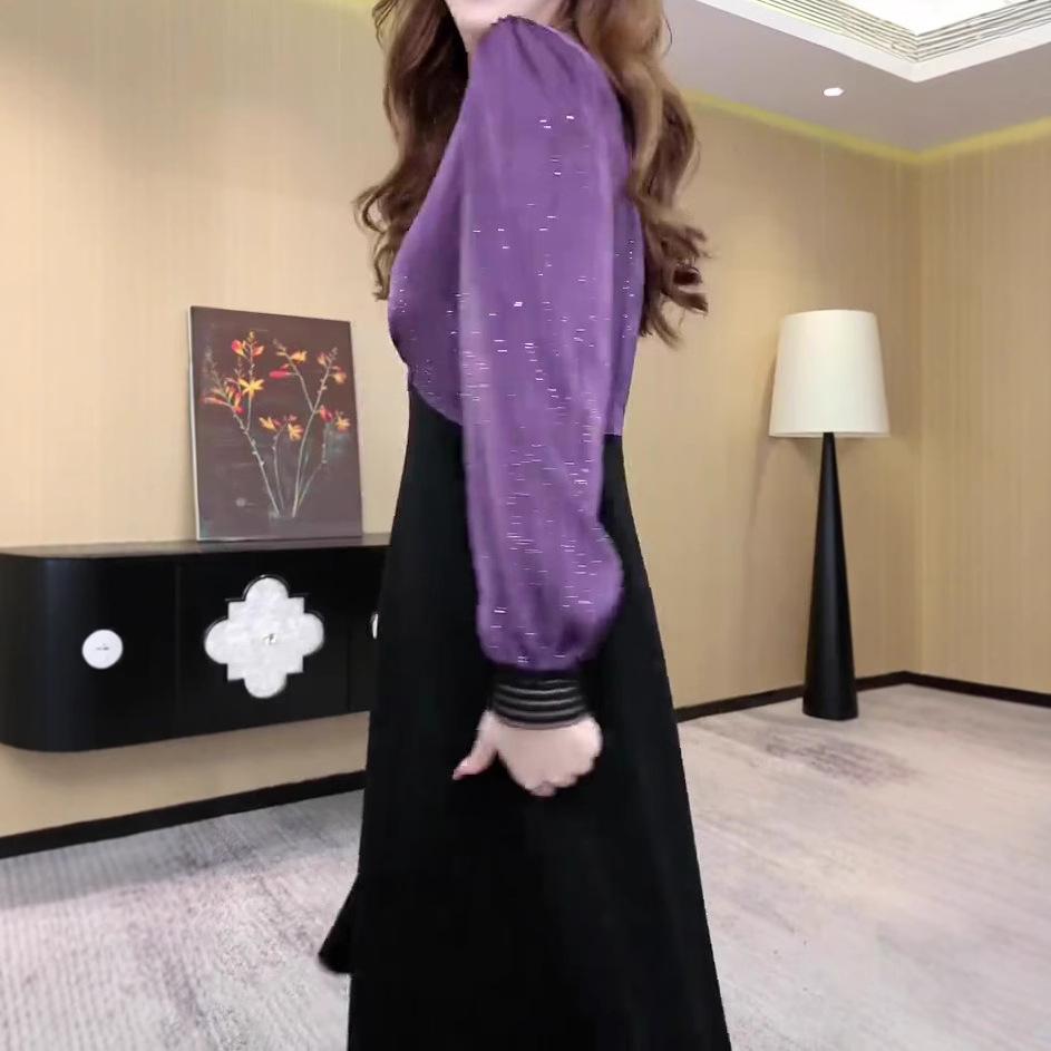 2025 Spring High-End Silk-Like Loose Plus Size Slimming Dress for Women