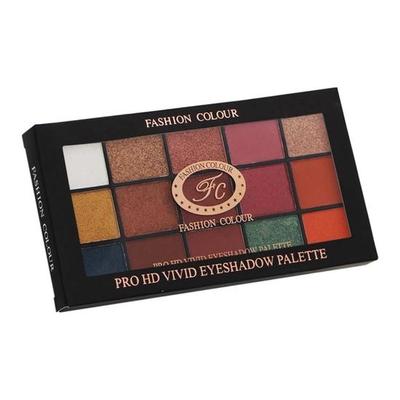 Fashion Colour PRO HD Eyeshadow Palette Includes 15 Shades, Lasts All Day Long, Vegan & Cruelty Free (Shade 02)