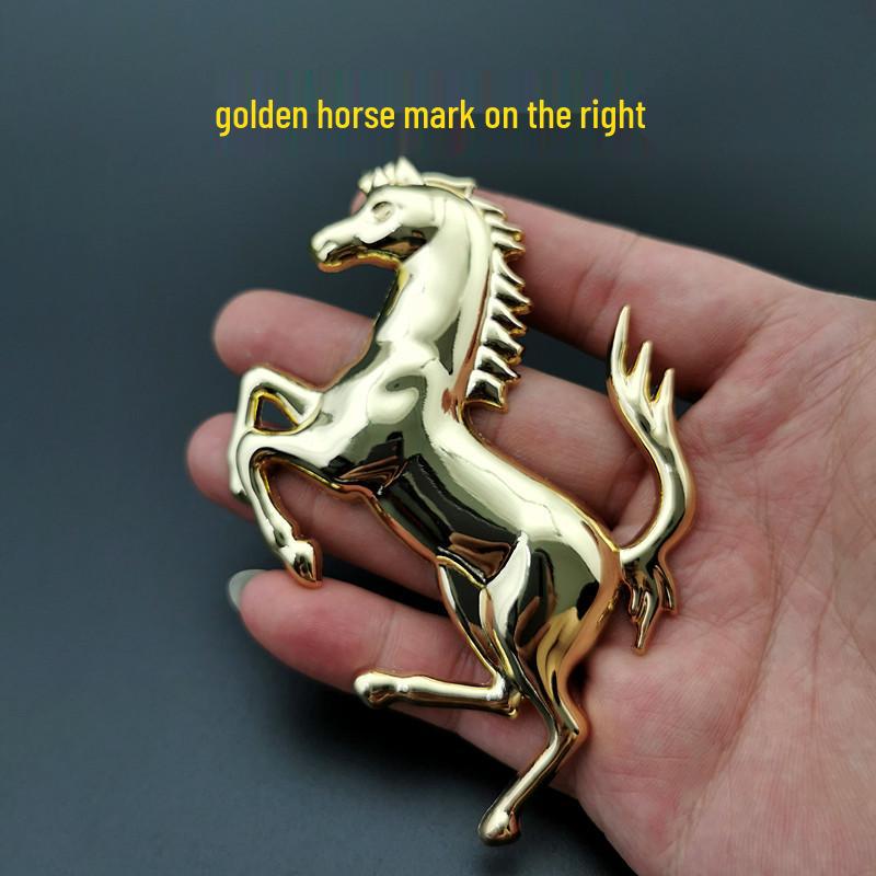 

3D Металлические Наклейки с Логотипом Автомобиля: Дизайн бока, хвоста и лошади