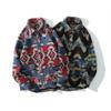 Winter Japanese Vintage Ethnic Style Thick Wool Blend Work Shirt Men Women Loose Fit Top Jacket