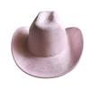 Cow Head Belt Suede Leather 7.5Cm Western Cowboy Fedora Hat Women'S Men'S Church Jazz Hat Fashion Travel Party Hat Denim Hat