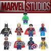Marvel Superhero Series Building Blocks Abs Plastic Toy Figures Set Of 9 4.5cm Height