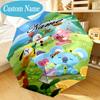 Custom Name Umbrella BT K-pop Collage Vibes Umbrella 8-Frame for Travel, Camping, Casual Lightweight Portable, Essential for Family Gifts