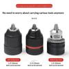 1 Set 2-13mm/1.5-10mm Cambio Rapido Attacco Esagonale 1/4" / SDS / Adattatore Mandrino Quadrato 1/2" Chiave Mandrino Trapano 1/2"-20Unf Strumenti di Conversione