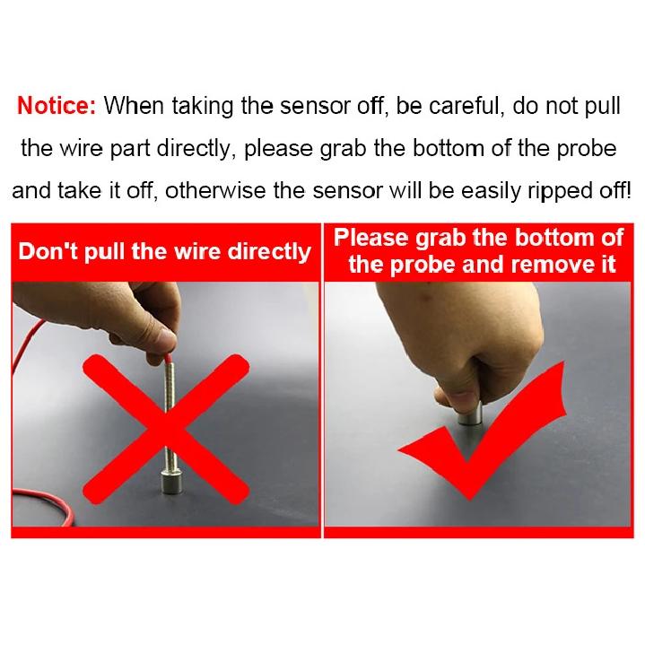 Strong Magnetic Adsorption Thermocouple Temperature Sensor 0-450 Degree K Type Plug with Stainless Steel Shielded Wire