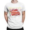 Men T-Shirts Smile Shiny Lightning Mcqueen Vintage 100% Cotton Tees Short Sleeve Cars T Shirts Crew Neck Tops Oversized T-shirt